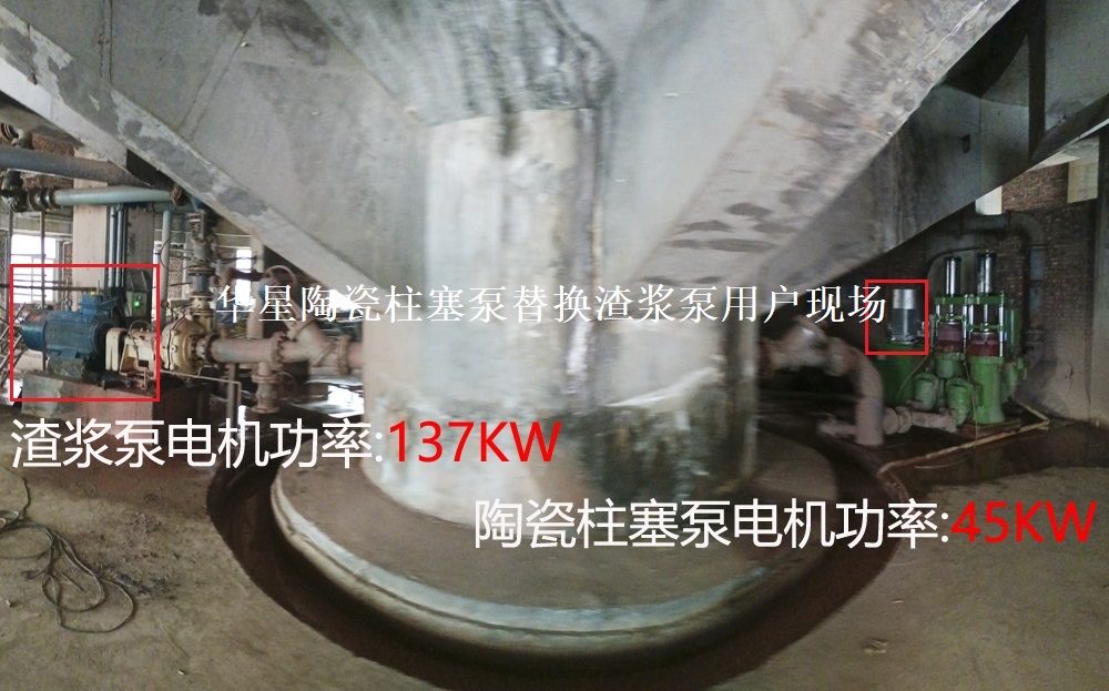 渣漿泵電機(jī)功率137KW,柱塞泥漿泵功率45KW,省電62%