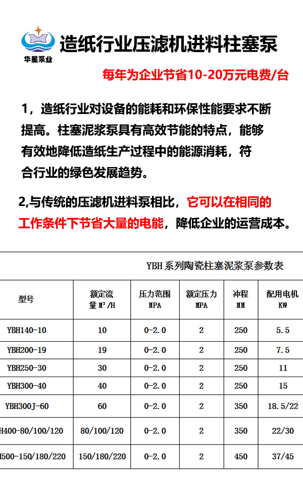 造紙行業壓濾機進料柱塞泵-02